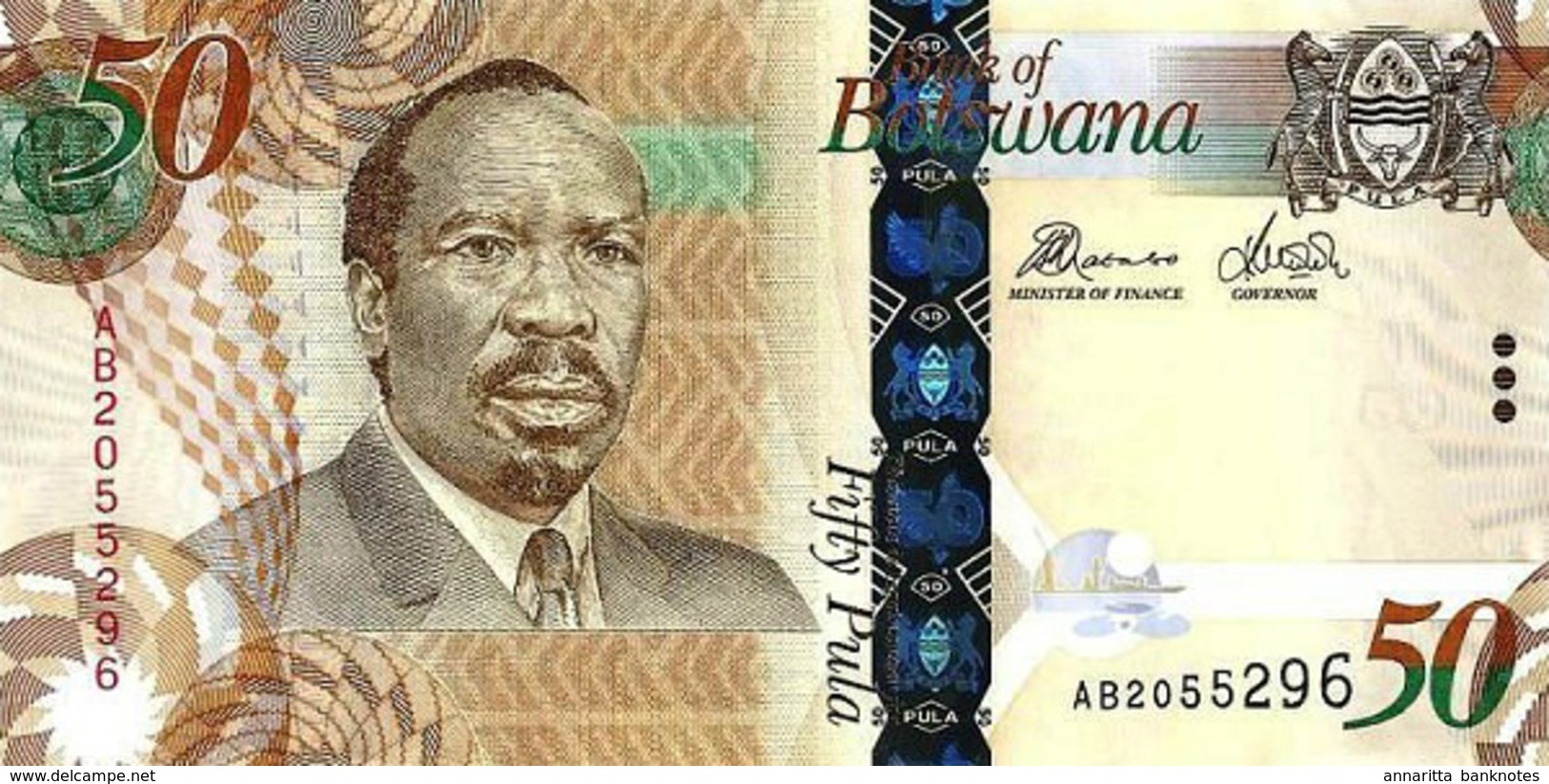 BOTSWANA 50 PULA 2009 P-32 UNC [BW126b] - Botswana