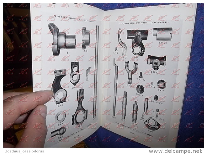 Sewing Machine, Machine A Coudre :  DEARBORN Blind-stitch Machine ; Catalogue Détaillant Les Pièces Des Modèles 11 12 7 - Matériel Et Accessoires