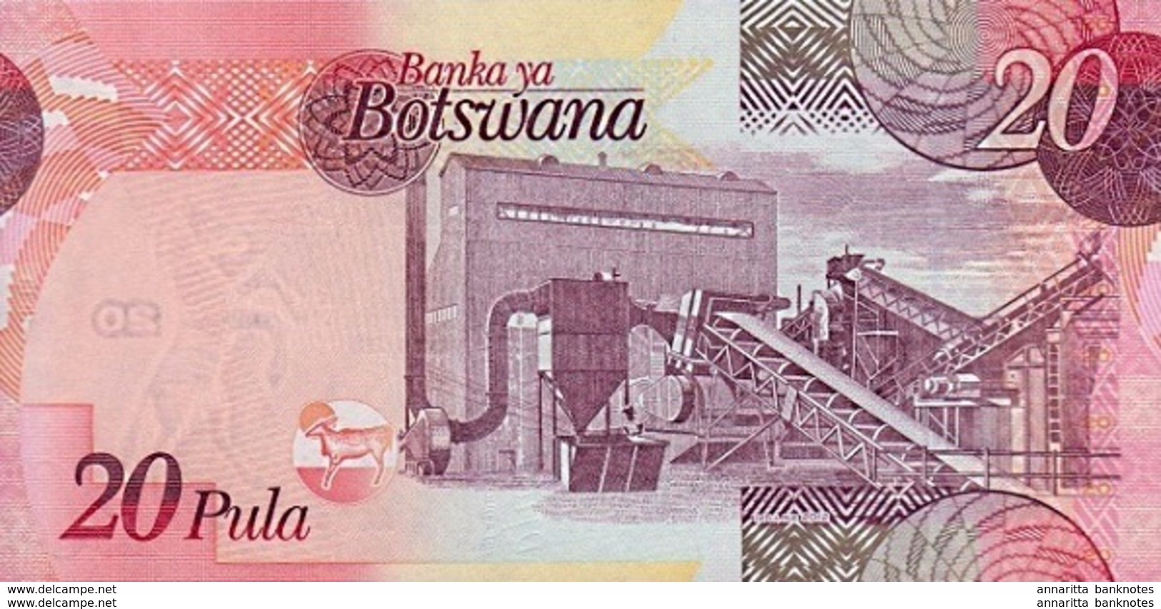 BOTSWANA 20 PULA 2012 P-31 UNC [BW125c] - Botswana