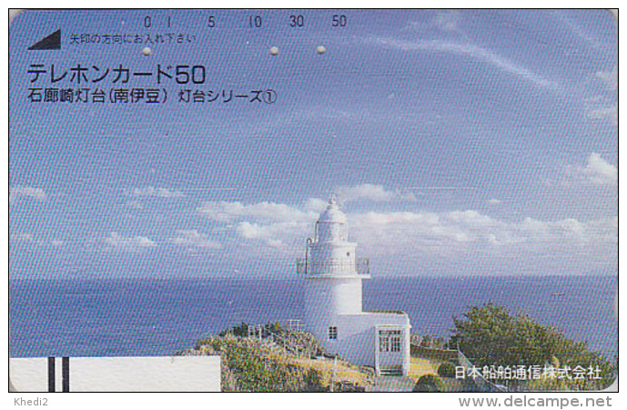 Télécarte Ancienne Japon / 110-7934 - PHARE - LIGHTHOUSE - Japan Front Bar Phonecard / B - LEUCHTTURM Balken TK - Leuchttürme