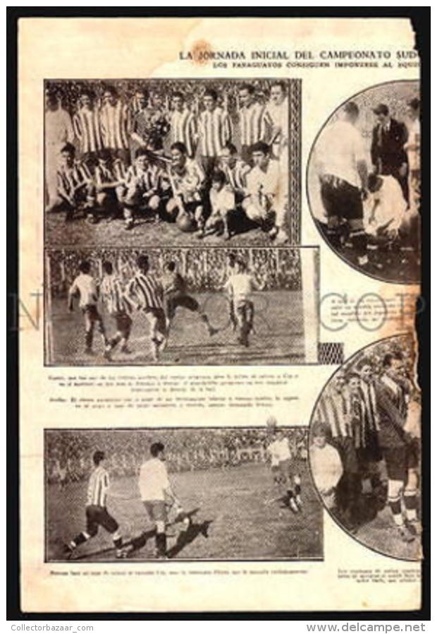 SOCCER FOOTBALL C1925 PARAGUAY URUGUAY ARGENTINA  LIPTON ORIGINAL PERIOD PRINTS - Otros & Sin Clasificación