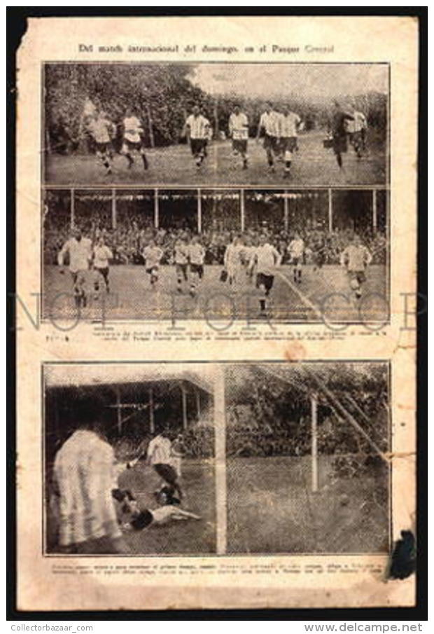 SOCCER FOOTBALL C1925 PARAGUAY URUGUAY ARGENTINA  LIPTON ORIGINAL PERIOD PRINTS