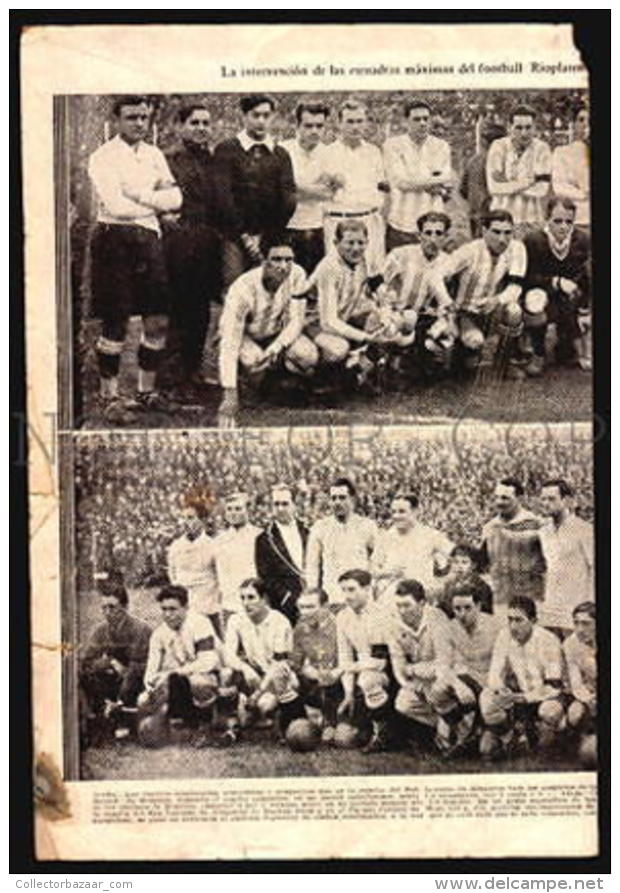 SOCCER FOOTBALL C1925 PARAGUAY URUGUAY ARGENTINA  LIPTON ORIGINAL PERIOD PRINTS