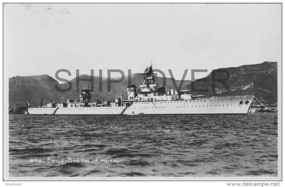 Croiseur EMILE BERTIN (Marine Nationale) - Carte Photo - Bateau/ship/schiff - Guerre