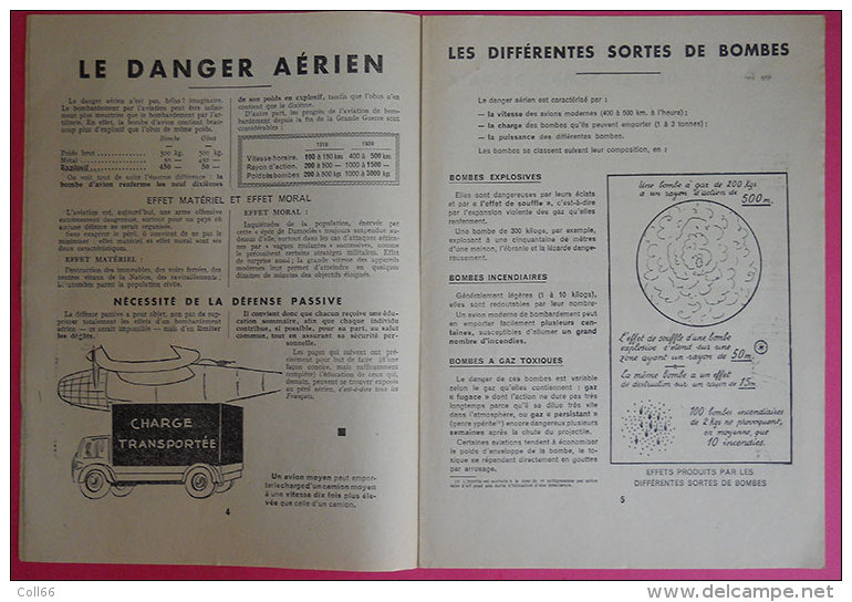 Ww2 Protection Contre Les Bombes Gaz Mitraille Défense PassiveBrochure Illustrée Français Pour Votre Sauvegarde 21x28.5c - Documents Historiques