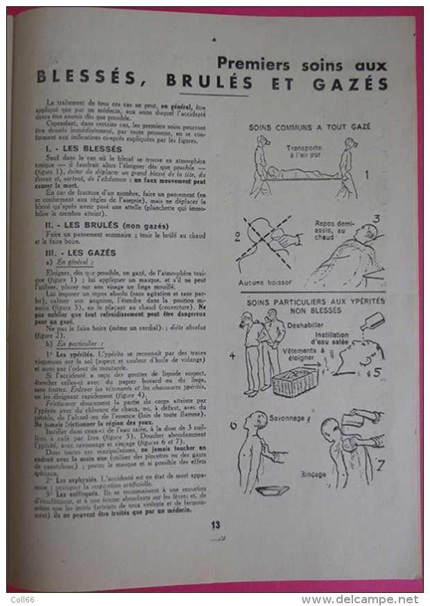 ww2 Protection contre les Bombes gaz mitraille Défense passiveBrochure illustrée Français pour votre sauvegarde 21x28.5c