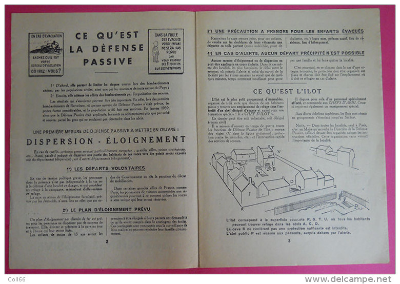 ww2 Protection contre les Bombes gaz mitraille Défense passiveBrochure illustrée Français pour votre sauvegarde 21x28.5c
