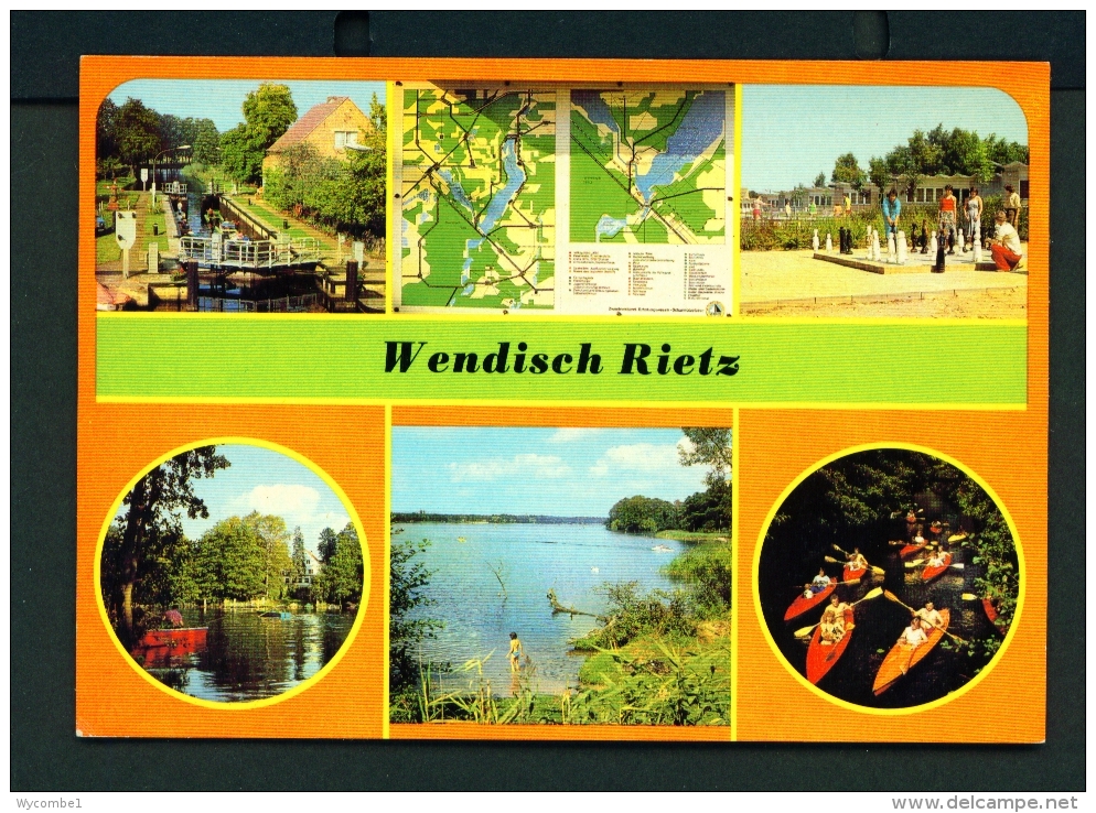 GERMANY  -  Wendlisch Rietz  Multi View  Unused Postcard - Other & Unclassified