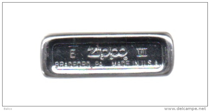 ZIPPO - U.S.S. TICONDEROGA - CG-47 - Slim Chromé, Année 1991 - Réf, 650 - Zippo