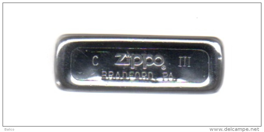 ZIPPO - U.S.S. JOHN KING - DDG-3 - Slim Chromé, Double Marquage - Année 1987 - Réf, 651 - Zippo