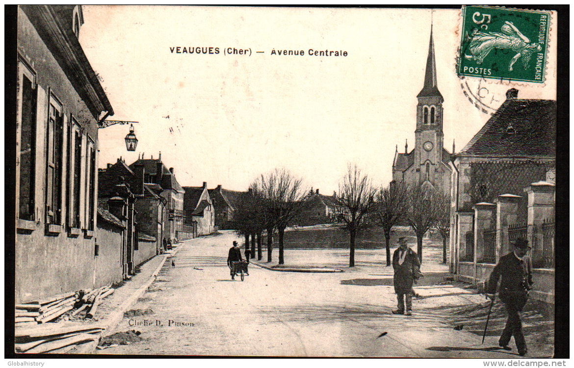 DC1688 - CHER - VEAUGUES - AVENUE CENTRALE - CHURCH - Préveranges