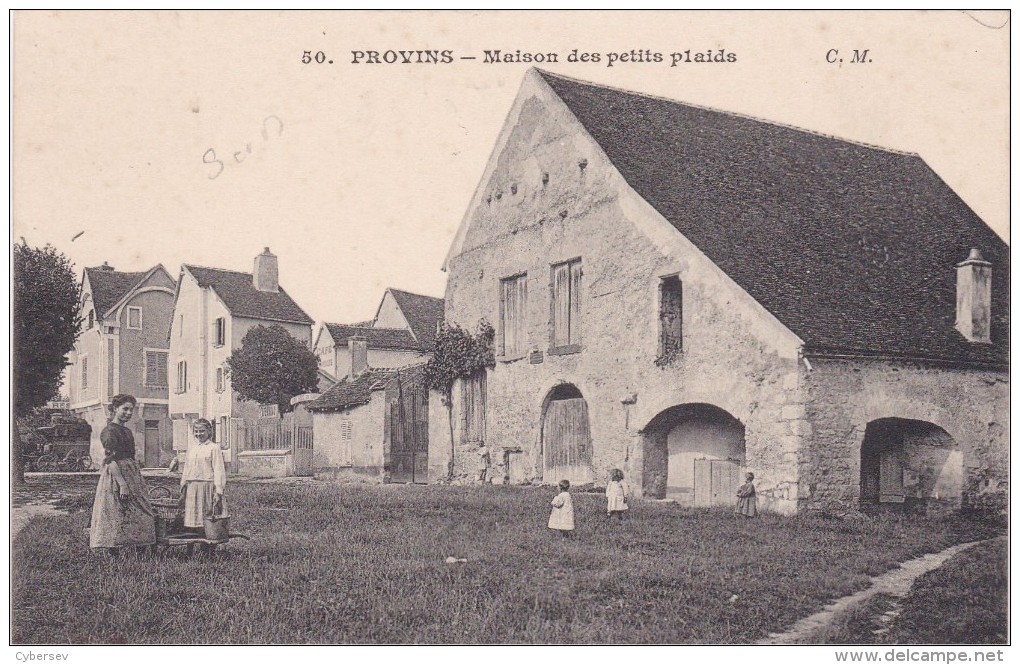 PROVINS - Maisons Des Petits Plaids - Peu Fréquent Avec Animation - Provins