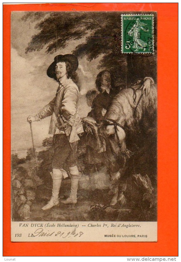 Art - Van Dyck - Charles 1 Er , Roi D'angleterre -Histoire - Histoire