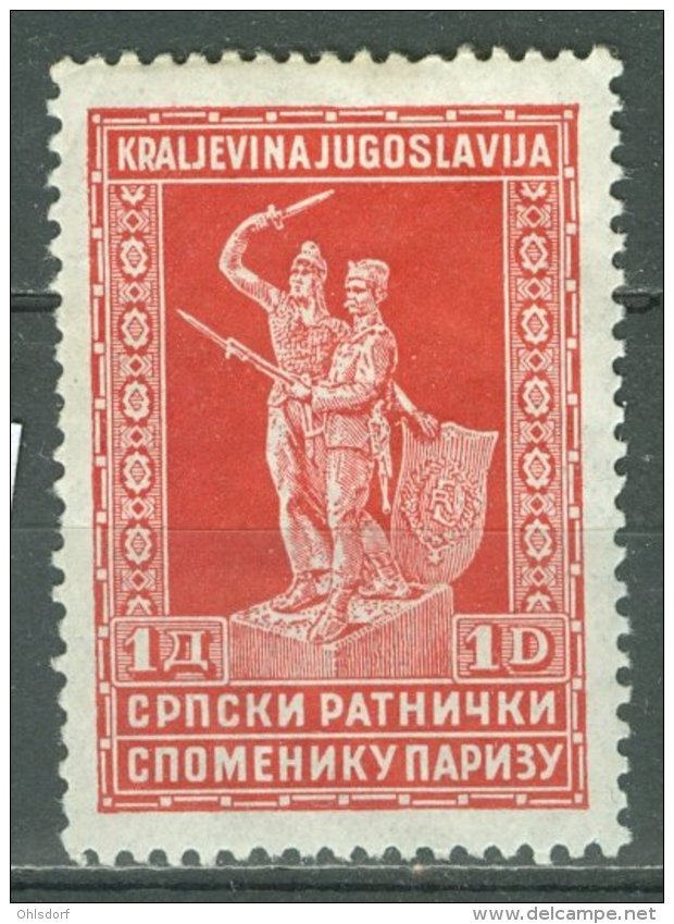 JUGOSLAVIJA - SEMI-POSTAL STAMPS 1929: Sc B21 / YT 208, ** MNH - FREE SHIPPING ABOVE 10 EURO - Neufs