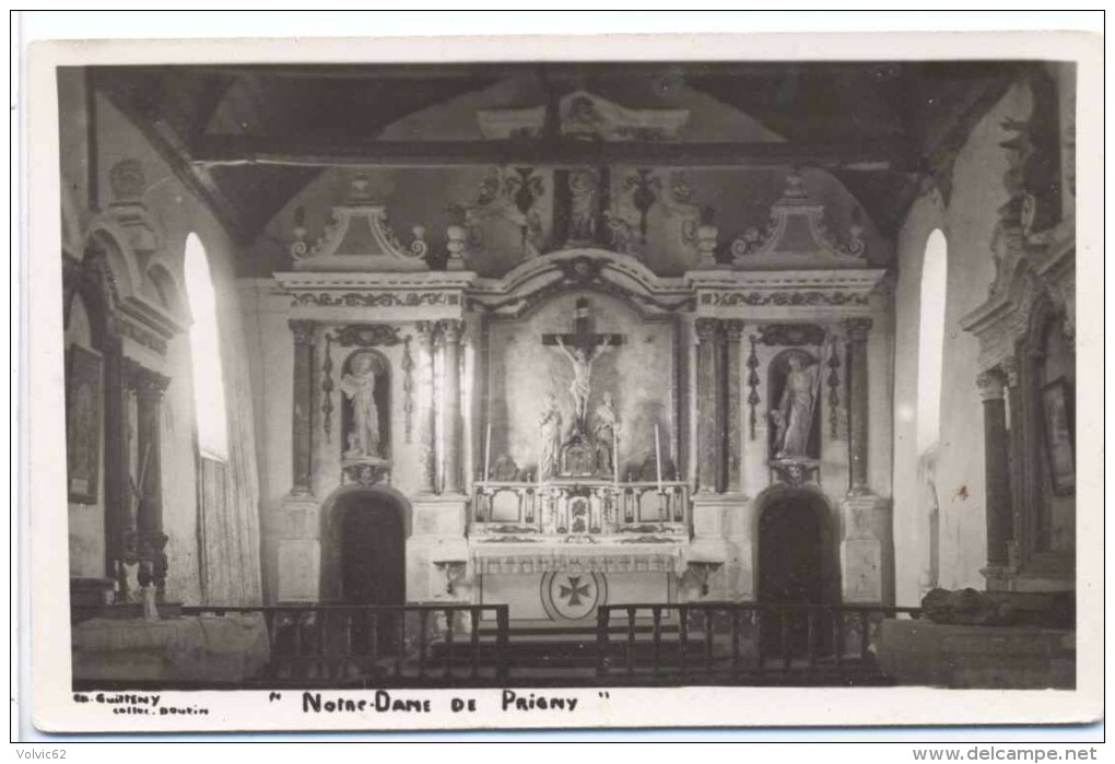 Carte Photo Notre Dame De Prigny Intérieur De La Chapelle - Les Moutiers-en-Retz