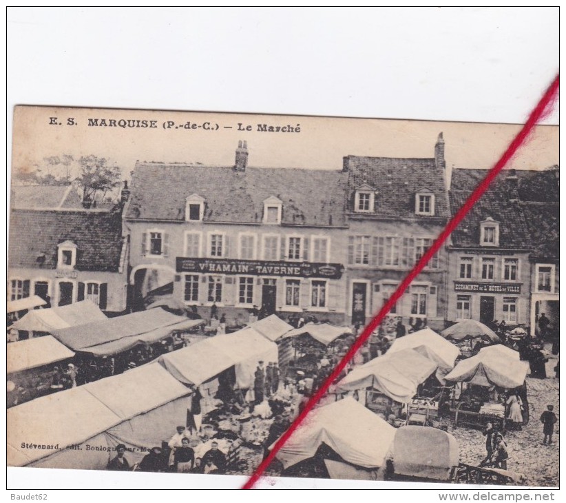 CP 62   -  MARQUISE  - Le Marché - Marquise