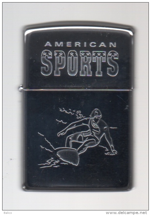 ZIPPO - AMERICAN SPORTS - Chromé - 1994 - Ref, 708 - Zippo