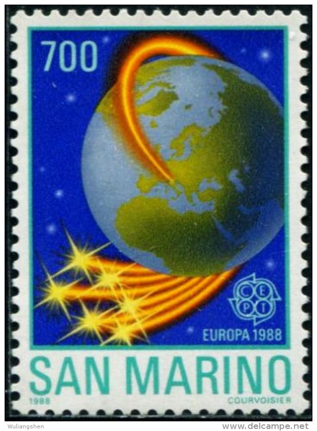 AX0375 San Marino 1988 Europa Earth 1v MNH - 1988