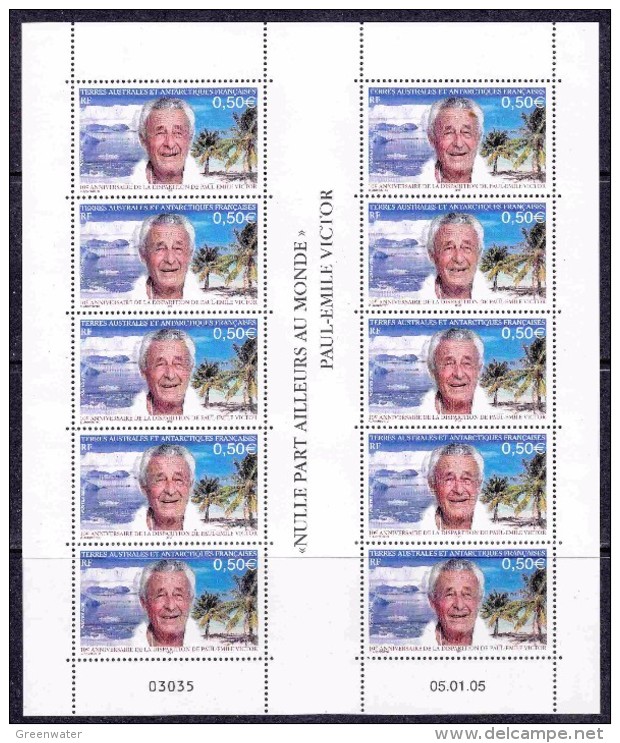 TAAF 2005 Paul-Emile Victor 1v Sheetlet  ** Mnh (F5215A) - Ongebruikt