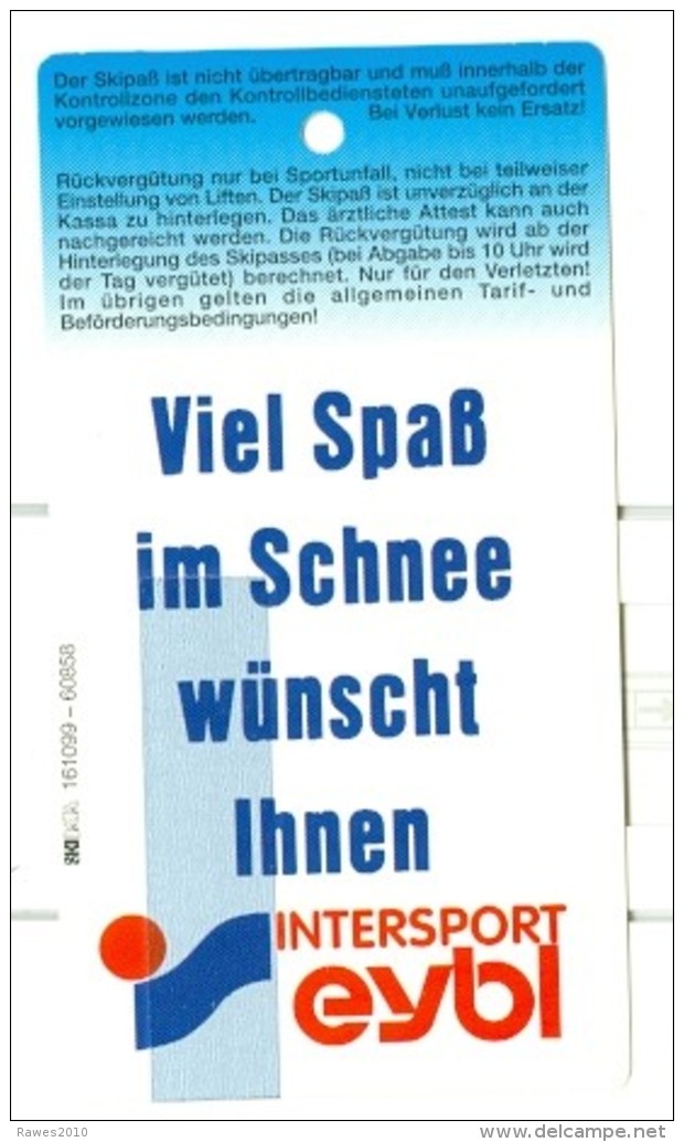 Österreich Rauris Seilbahnkarte 1997 Hochalmbahnen Kabinenbahn - Rauris