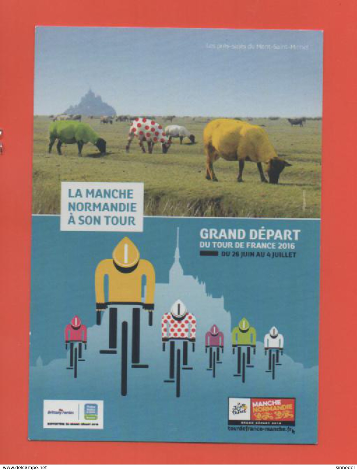 TOUR DE FRANCE 2016 LA MANCHE NOMANDIE  LES PRES SALES DU MONT SAINT MICHEL - Cyclisme