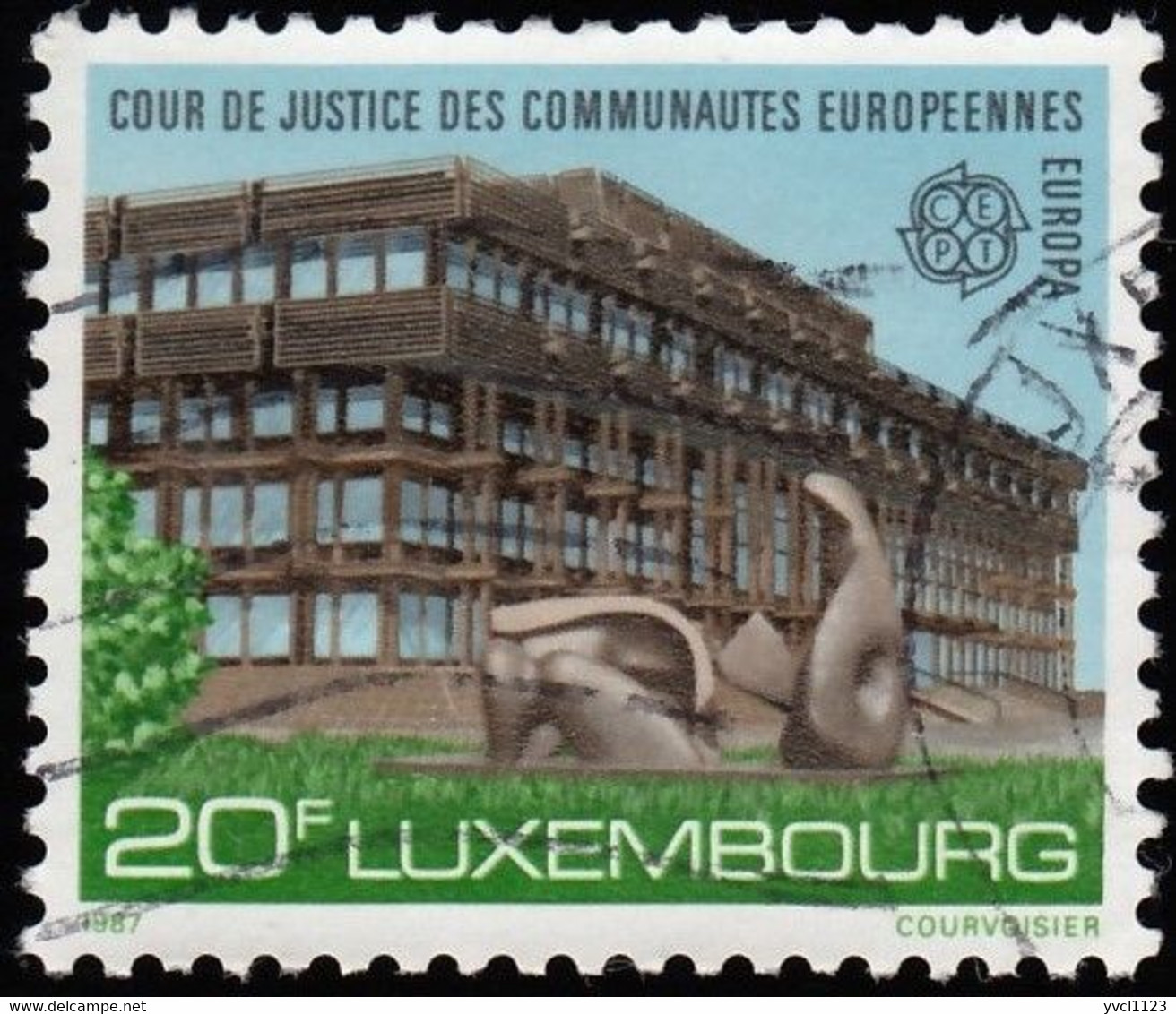 LUXEMBOURG - Scott #770 Court Of Justice / Used Stamp - Oblitérés