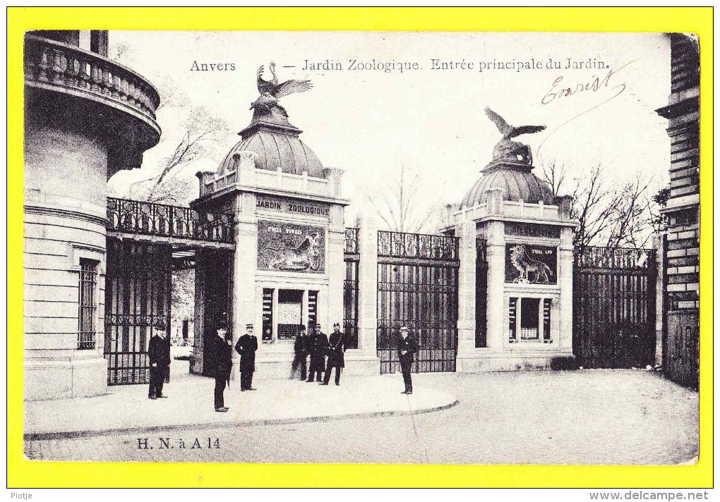 * Antwerpen - Anvers - Antwerp * (H.N. à A. 14) Jardin Zoologique, Dierentuin, Zoo, Entrée Principale, Animée - Antwerpen