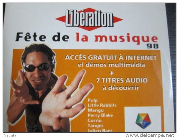 CD 7 Titres : Pulp/Little Rabbits/Mangu/Perry Blake/Cornu/Tanger/Julien Baer. Libération Fête De La Musique 1998 - Otros & Sin Clasificación