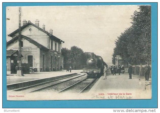 CPA - Chemin De Fer Train En Gare De LIZY-SUR-OURCQ 77 - Lizy Sur Ourcq
