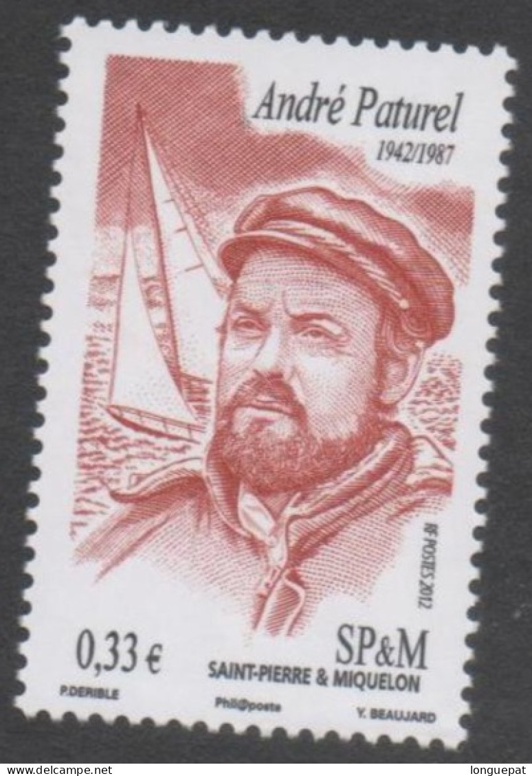 SAINT-PIERRE Et MIQUELON - Personnalité - André PATUREL - "la Miquelonnaise", Société De Pêche -  Portrait, Voilier - - Unused Stamps