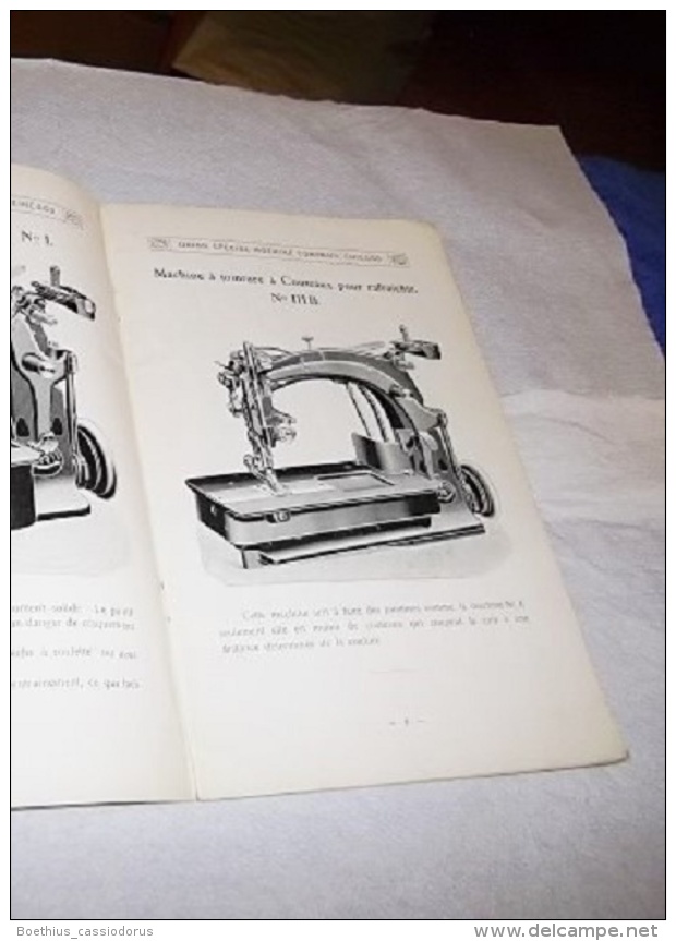 @ Catalogue Illustré Ancien Machines à Coudre Pour Chaussures UNION SPECIAL MACHINE COMPANY / Sewing Machine - Matériel Et Accessoires