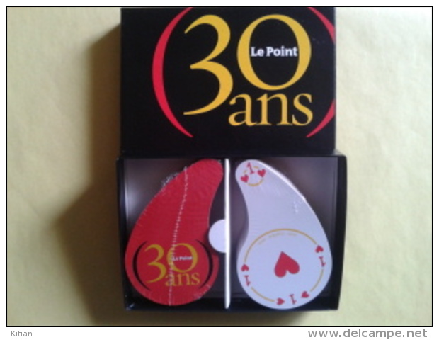 30 Ans.LE POINT. Jeu Ergonomique. Coffret De 2 Jeux Neufs Sous Blister Dans Sa Boite Carton - Cartes à Jouer Classiques