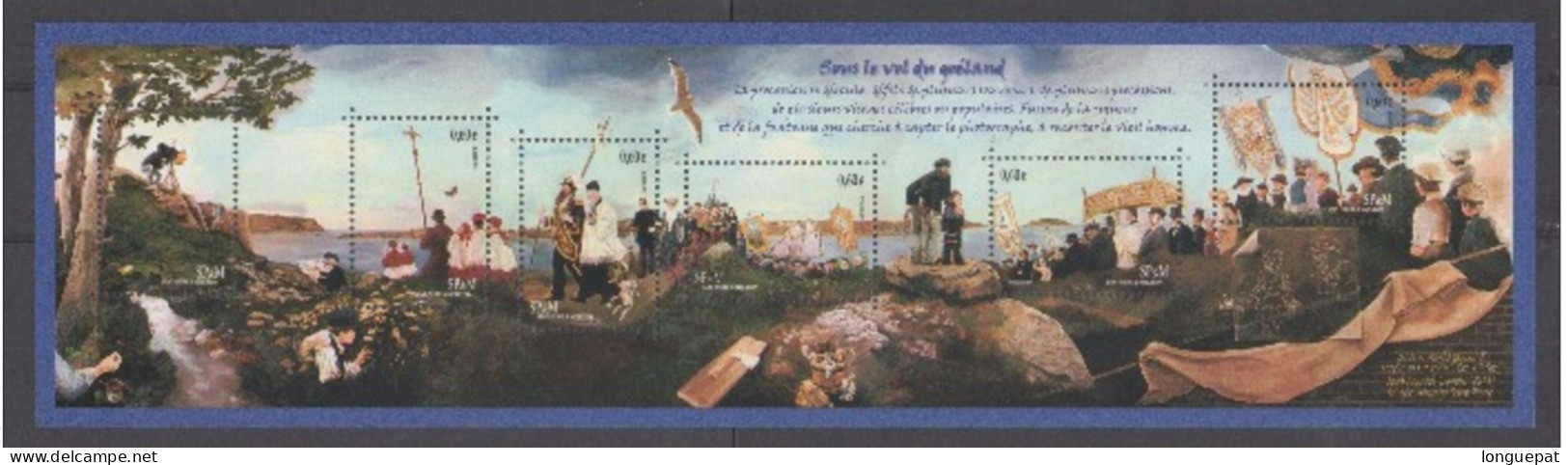 SAINT-PIERRE Et MIQUELON - Art - "Sous Le Vol Du Géland" Peinture De J.J. Oliviéro (Musée Héritage) - Unused Stamps