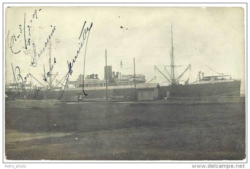 Carte Photo Bateau De Commerce, éditeur Dufresne Haïphong - Cargos