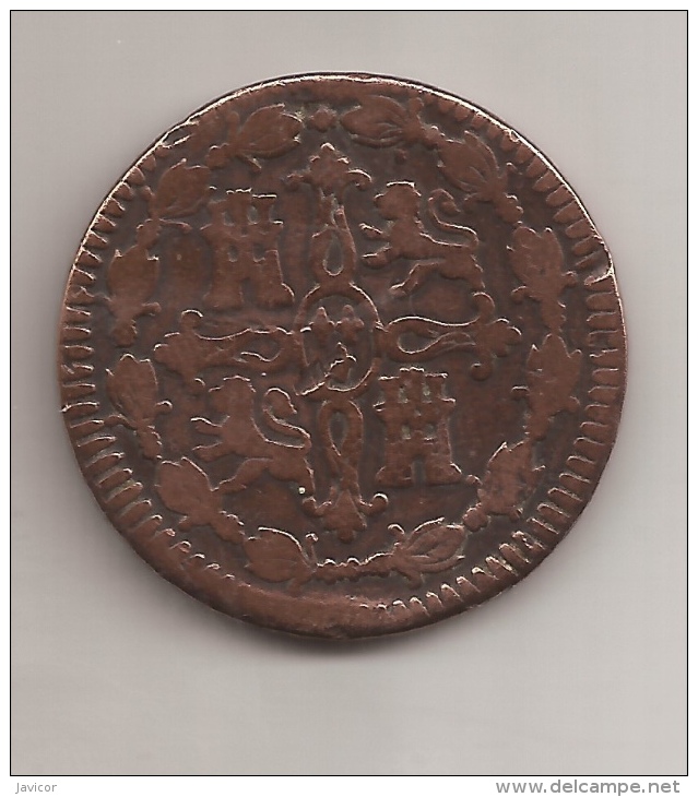 1814 Fernando VII Cobre Moneda - 8 MARAVEDIS JUBIA VC 20,00 - Otros & Sin Clasificación