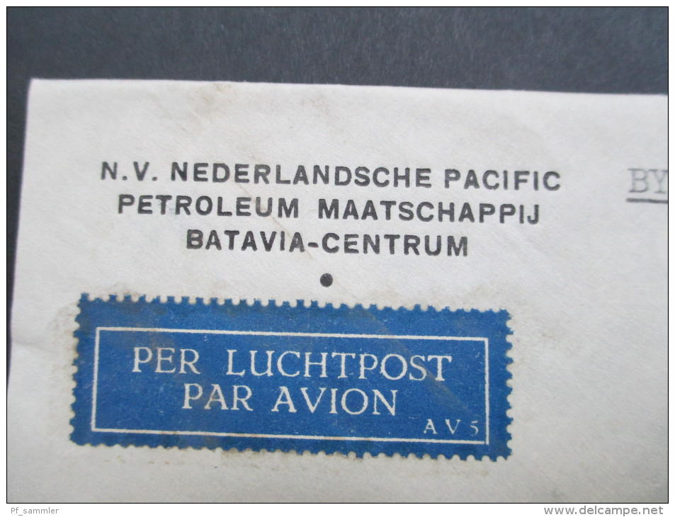 Niederländisch Indien 1938 Luftpost / Per Luchtpost. Airmail. MiF. Nederlandsche Pacific Petroleum Maatschappij - Niederländisch-Indien