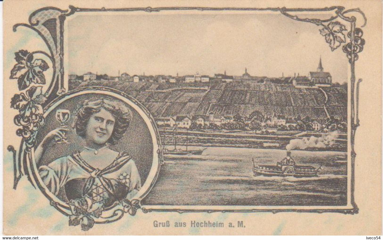 1919  Hochheim A M.  ( Gruss Aus ...) - Querfurt