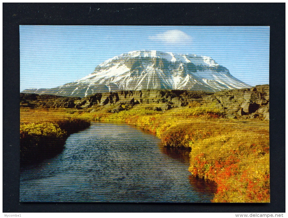 ICELAND  -  Heroubreio Mountain  Used Postcard - Iceland
