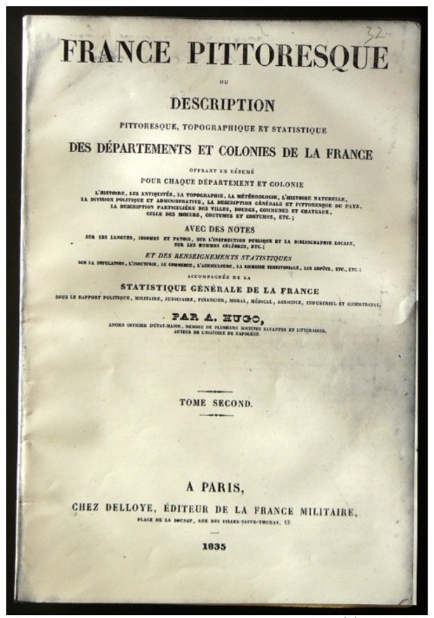 France Pittoresque 1835- Departement Du MORBIHAN- 56. - Bretagne