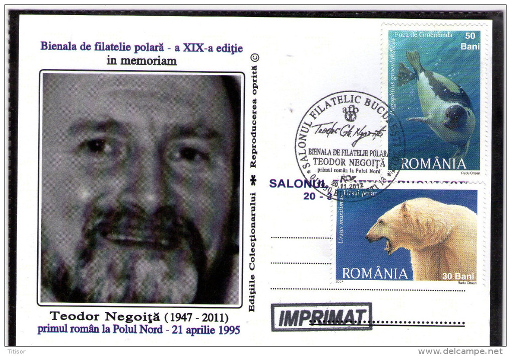 Teodor Negoita Romanian Explorer In Arctica . Bucuresti 2012 - Polarforscher & Promis