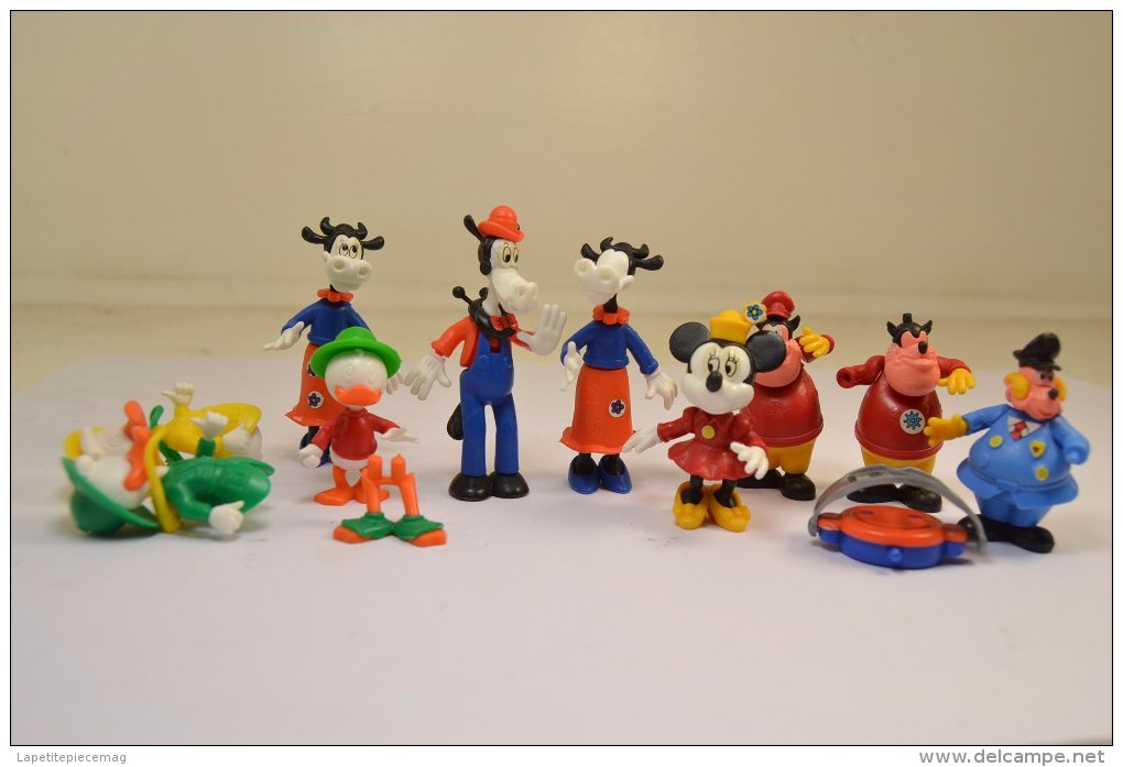 Lot Figurines Kinder Dessin Animé Mickey Picsou Donald, Années 1980 - Dessins Animés