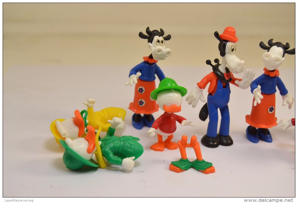 Lot Figurines Kinder Dessin Animé Mickey Picsou Donald, Années 1980 - Cartoons