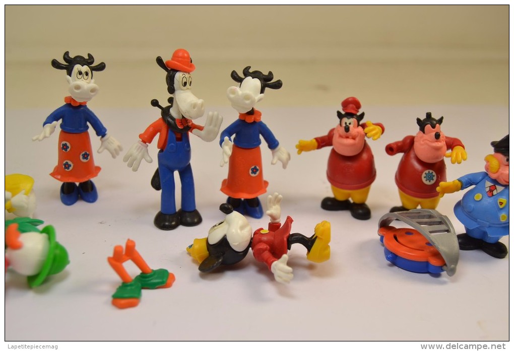 Lot Figurines Kinder Dessin Animé Mickey Picsou Donald, Années 1980 - Dessins Animés