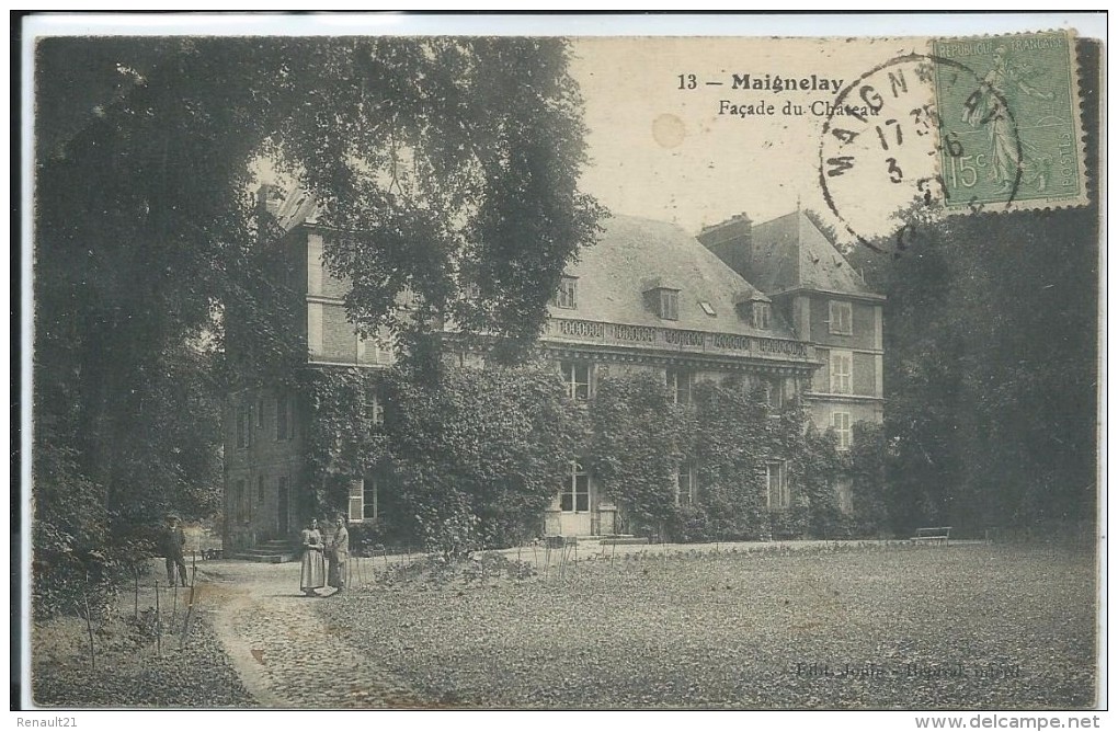 Maignelay-Montigny-Façade Du Château (Légèrement Cornée En Haut à Gauche,voir Scan)-(CPA) - Maignelay Montigny