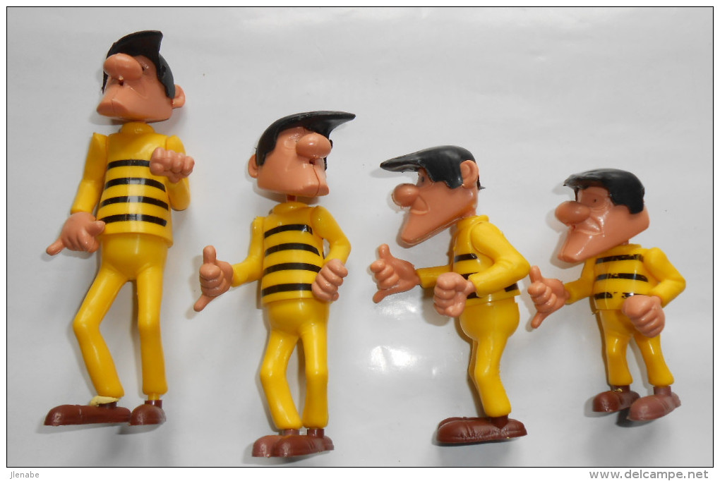 Figurines Démontables Des 4 Dalton Vintage - Figurines En Plastique