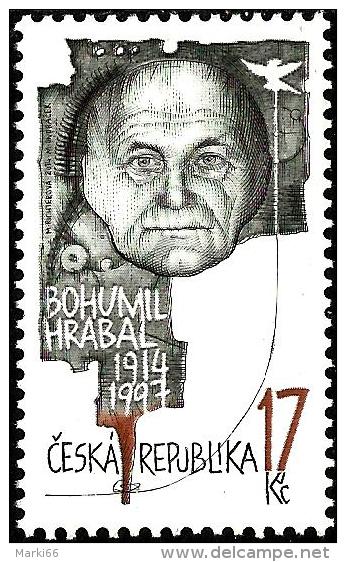 Czech Republic - 2014 - Personalities - Bohumil Hrabal, Czech Writer - Mint Stamp - Neufs