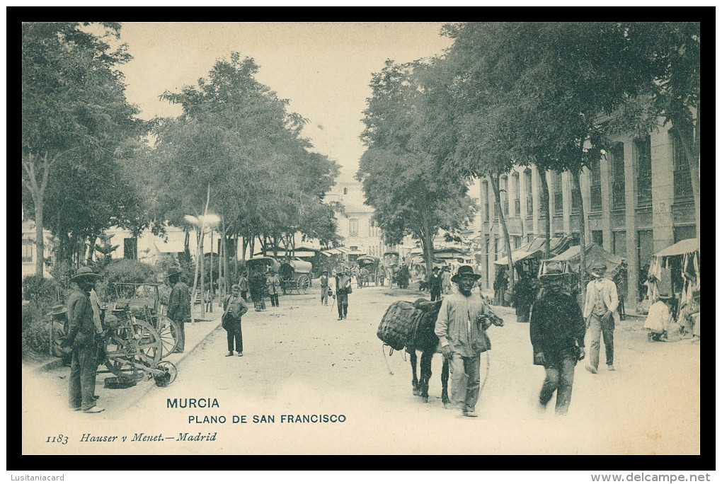 SPAIN - MURCIA -  Plano De S. Francisco ( Ed. Hauser Y Menet Nº 1183) Carte Postale - Fiere