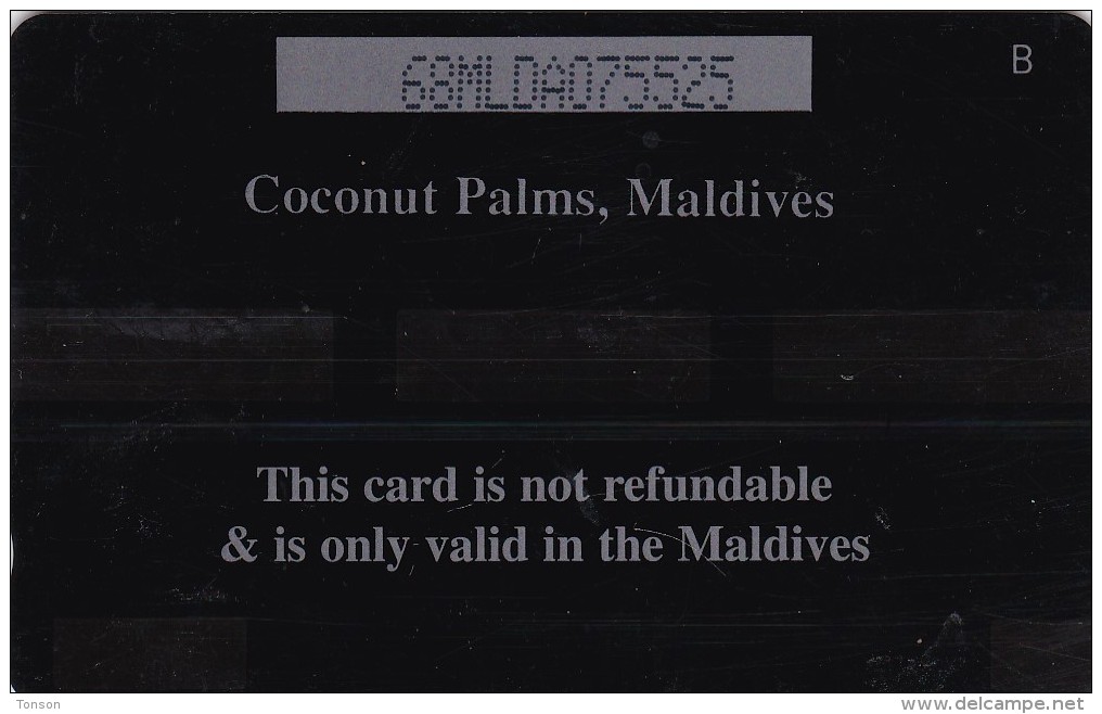 Maldives, 68MLDA, Beach, 2 Scans - Maldives