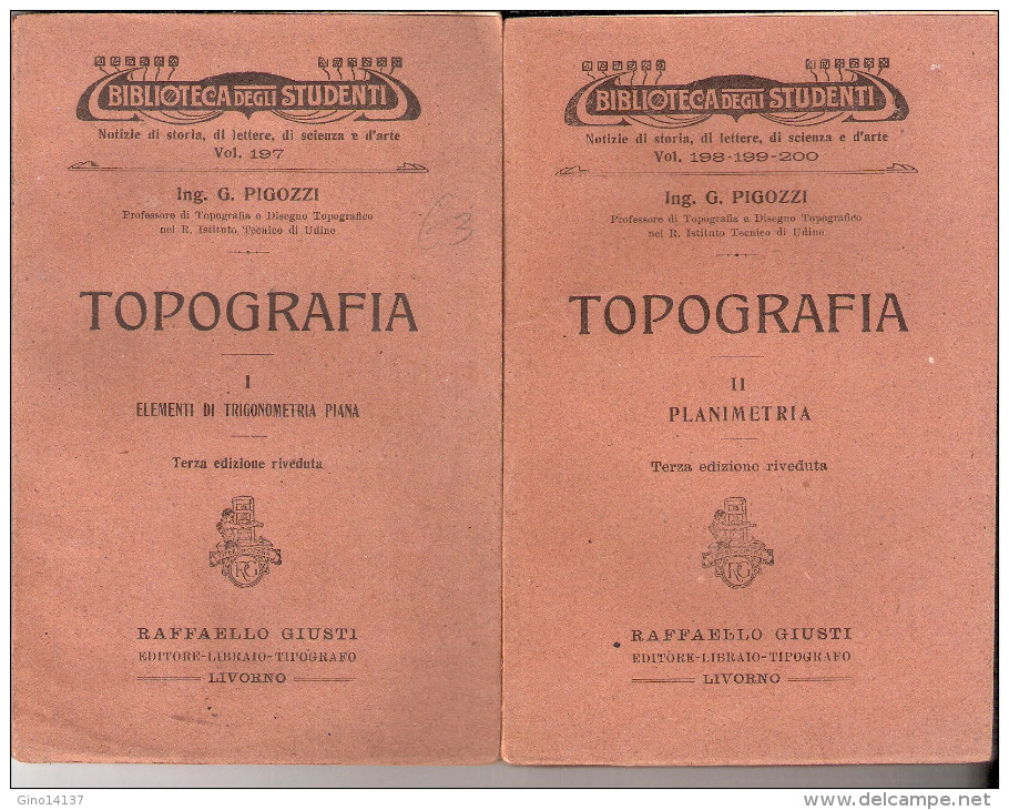 TOPOGRAFIA 2 Vol. Elementi Di Trigonometria E Planimetria - Biblioteca Studenti - Droit Et économie