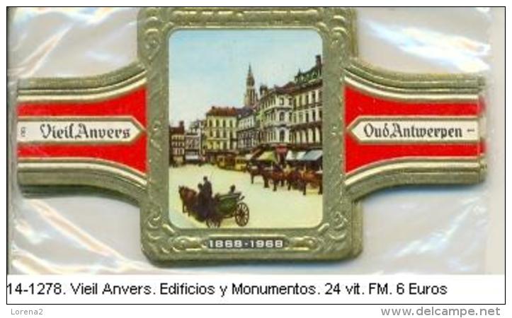 14-1278. Vitolas Vieil Anvers. Edificios Y Monumentos - Cigar Bands